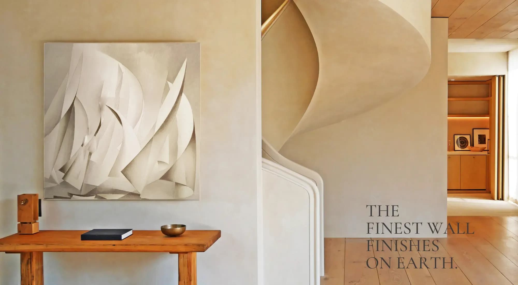 The finest wall finishes on earth — a Vasari lime plaster interior